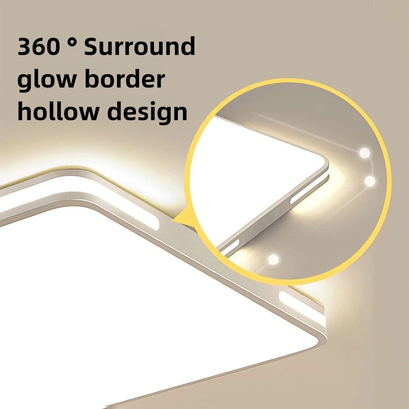 LED ceiling light,ultra-thin square light,three-color dimmable function,full-spectrum eye-protection. 24W、12 IN.