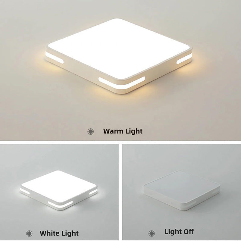 LED ceiling light,ultra-thin square light,three-color dimmable function,full-spectrum eye-protection. 24W、12 IN.