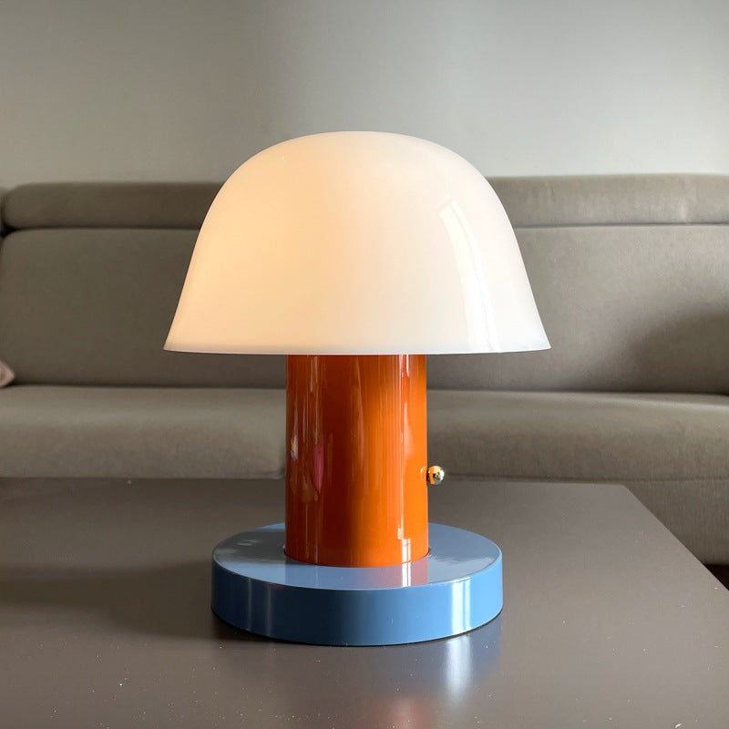 LED table lamp,touch mushroom lamp,rechargeable bedside lamp,dimmable ambient night light,bedroom living room desktop decoration.