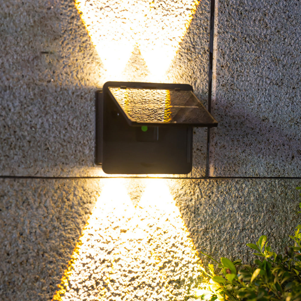 Outdoor solar wall light, courtyard waterproof decorative wall washer