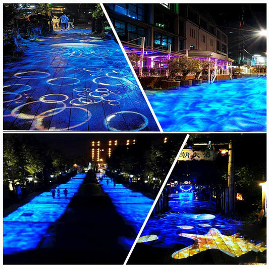 3D Dynamic Projection Lamp Water Wave Projection Atmospheric Lamp.