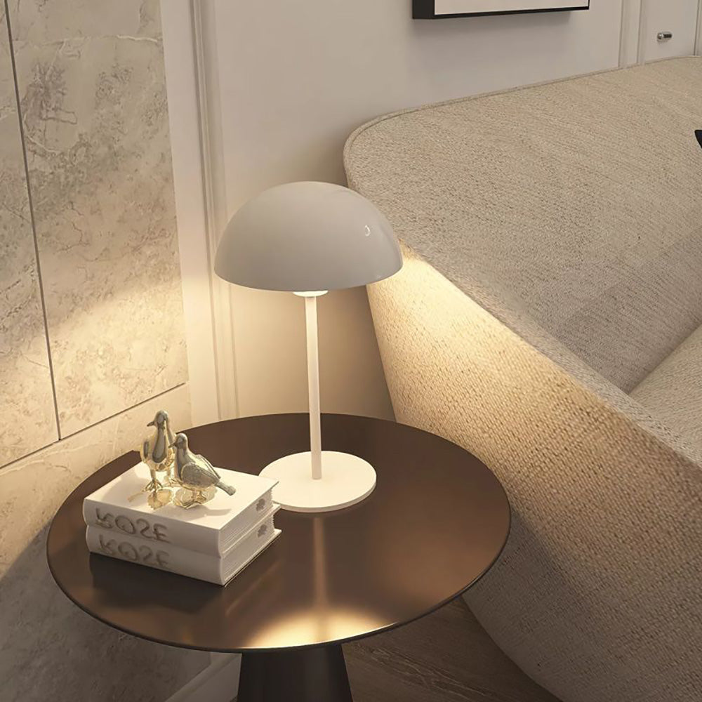Dorm Room LED Eye-care Desk Lamp, Bedroom Bedside Mushroom Type Reading Light