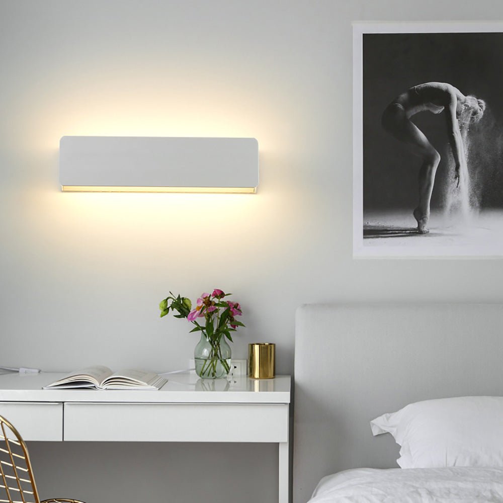 Indoor adjustable angle wall lamp, simple bedroom bedside lighting