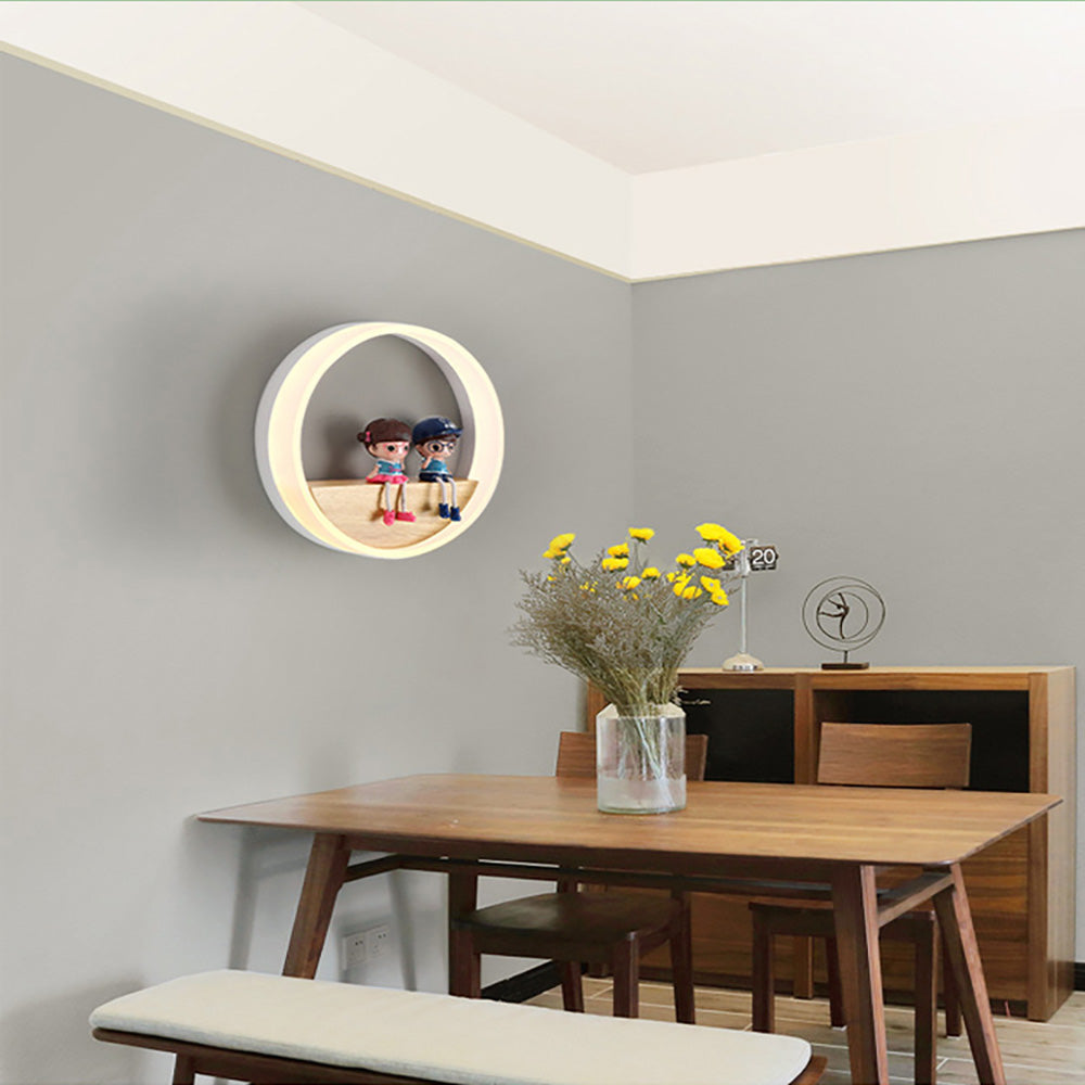 Indoor Log Creative Wall Sconce, Aisle Corridor Wall Decorative Lamp