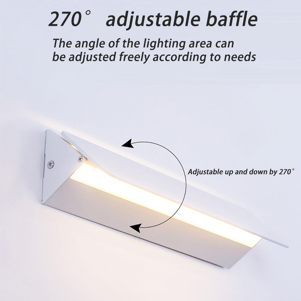 Indoor adjustable angle wall lamp, simple bedroom bedside lighting