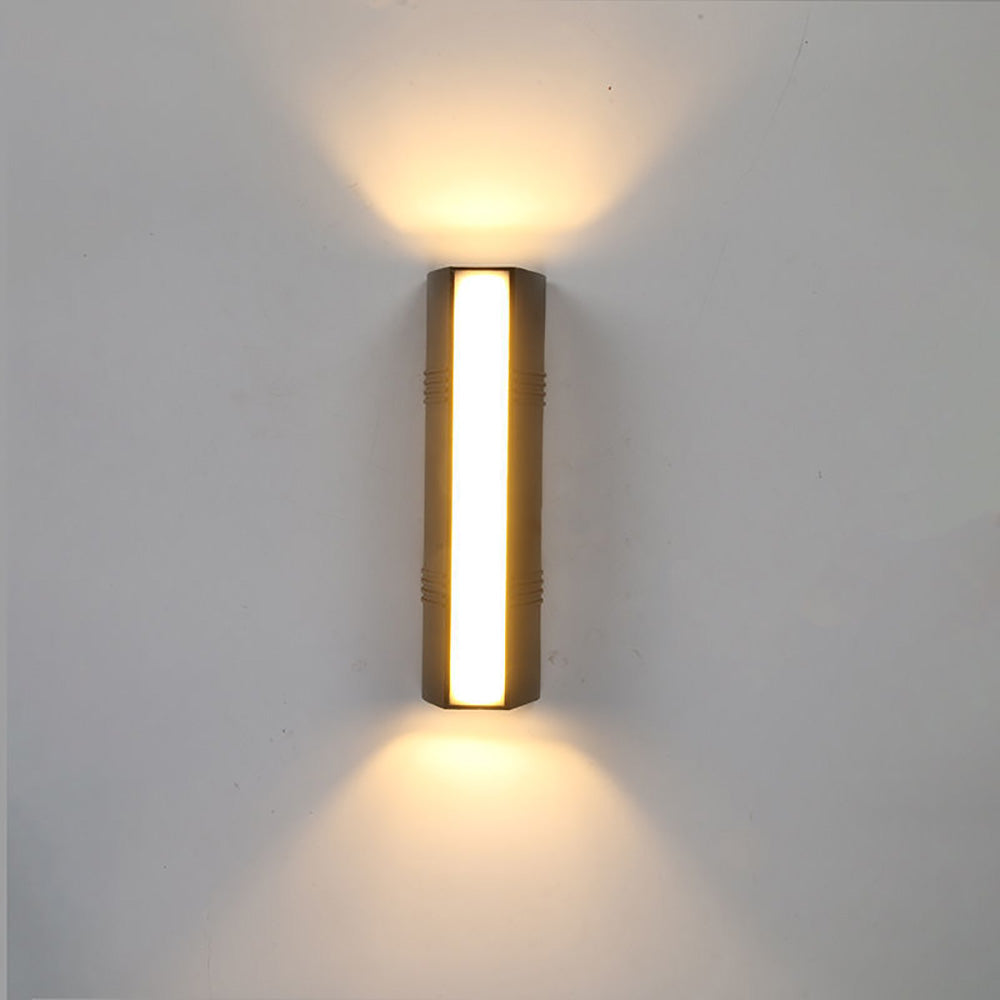 LED Outdoor Waterproof Wall Sconce, Outdoor Balcony Garden Corridor Double Heads Lighting