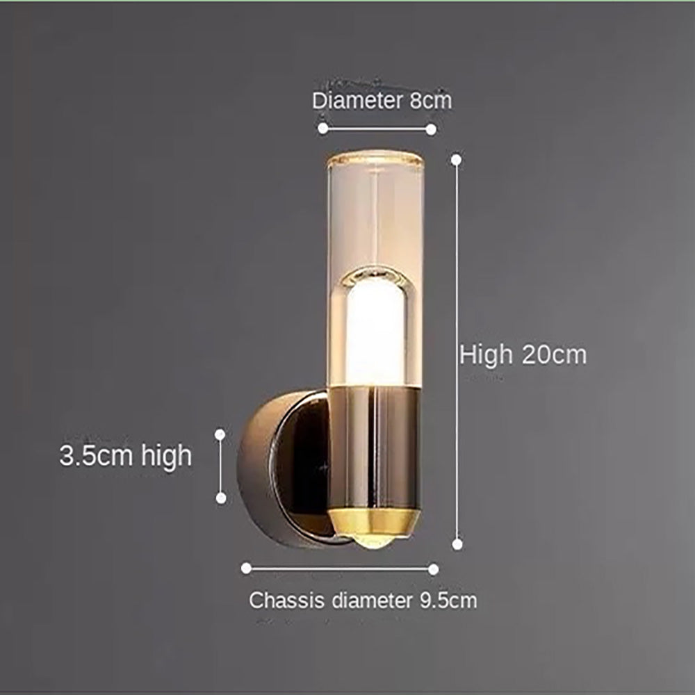 LED living room background wall light, modern minimalist bedroom bedside lamp