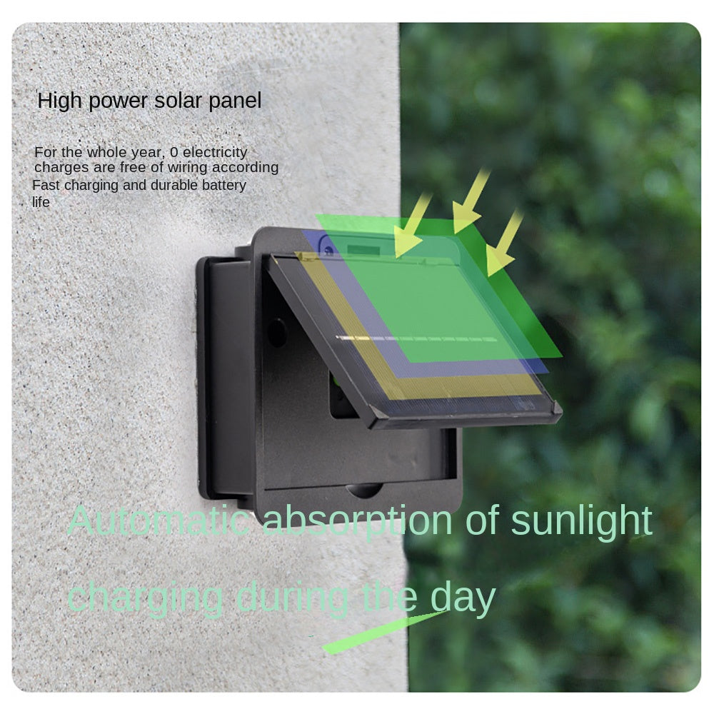 Outdoor solar wall light, courtyard waterproof decorative wall washer