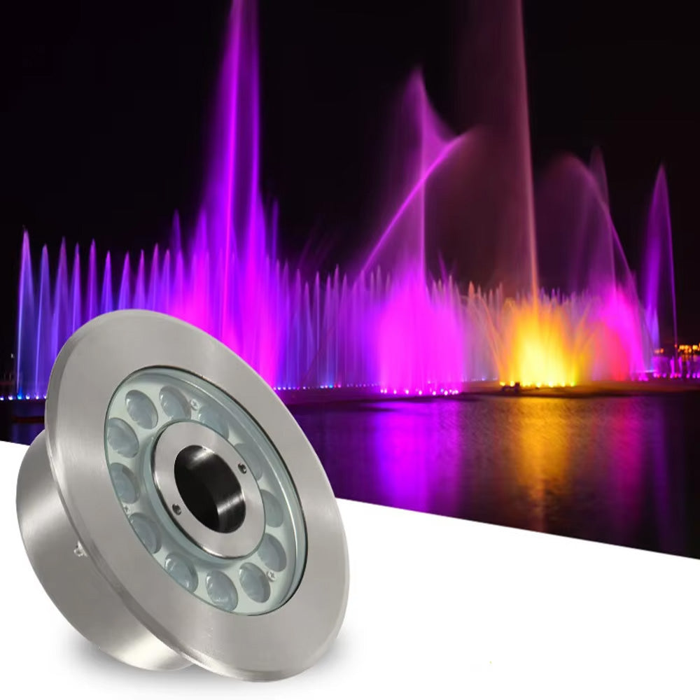 IP68 Outdoor Fountain Light, Underwater Waterproof Colorful Pool Light