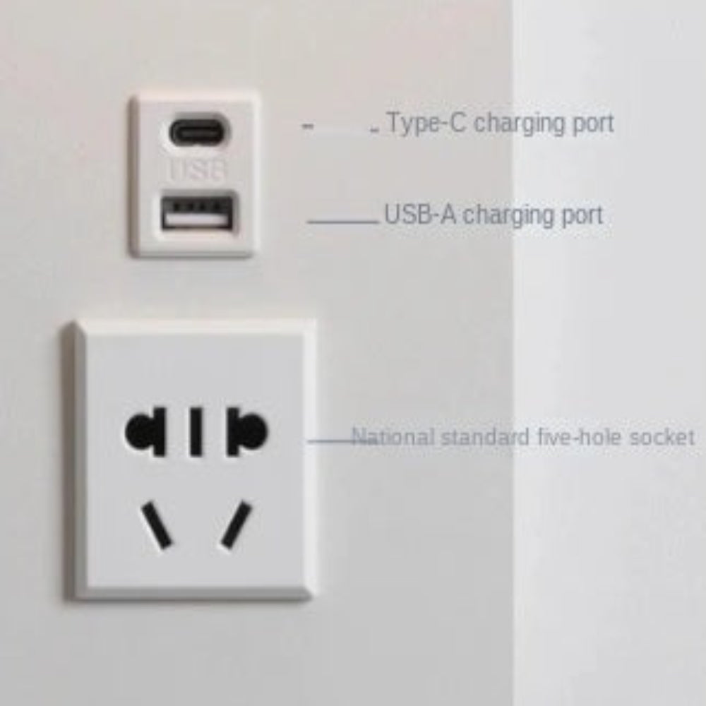 LED Multifunctional Hotel Wall Lamp, With USB Socket Bedside Reading Light