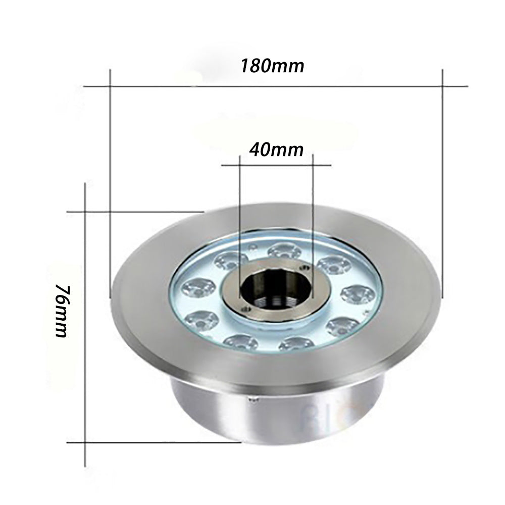IP68 Outdoor Fountain Light, Underwater Waterproof Colorful Pool Light