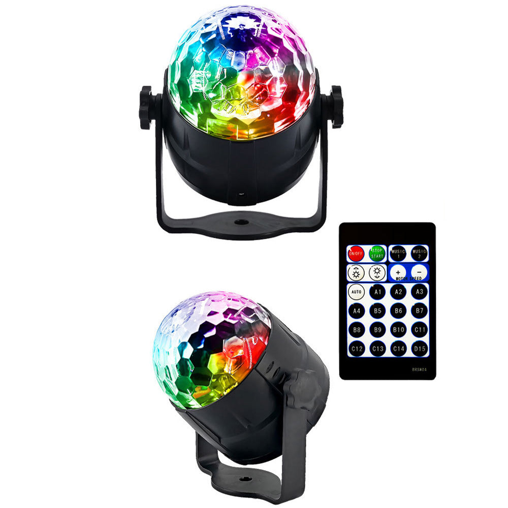 LED Remote Stage Lights, RGB Party Rotating Projection Lights