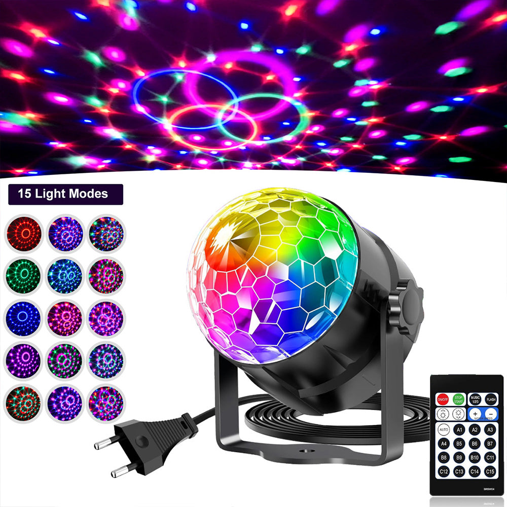 LED Remote Stage Lights, RGB Party Rotating Projection Lights