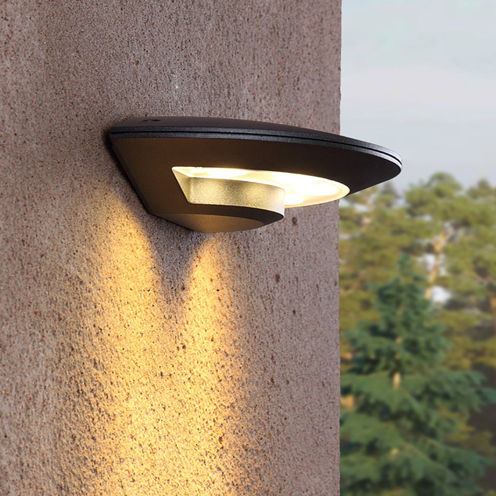 Fan shaped outdoor wall light, courtyard LED creative waterproof exterior wall light