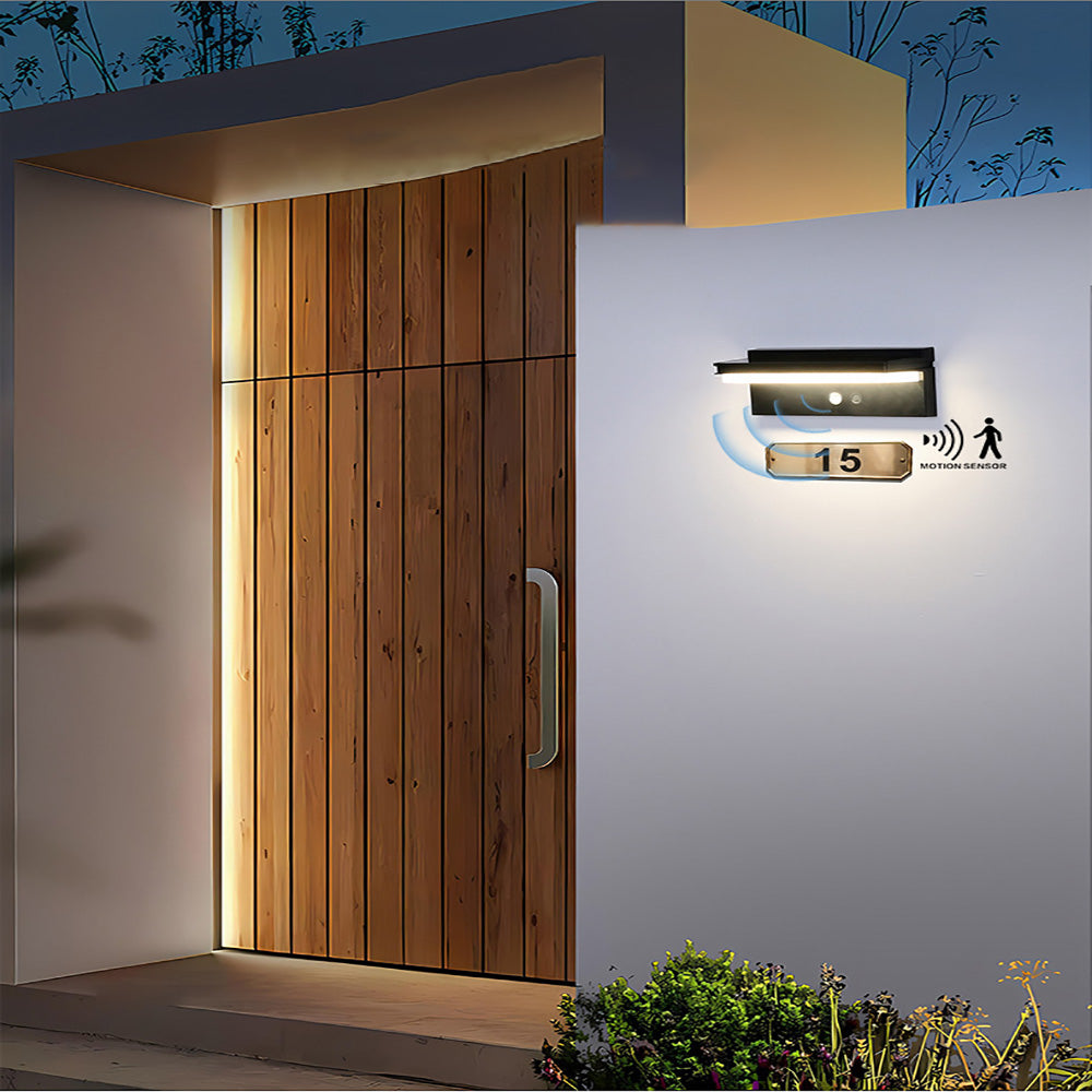 Solar wall light, outdoor patio body sensor waterproof night light