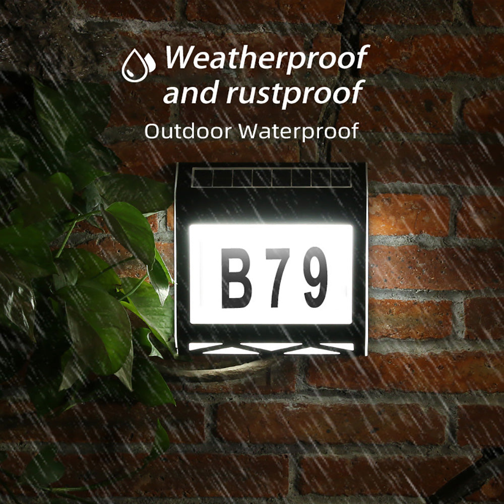Solar Digital Door Light, Indoor Intelligent Light Sensitive Solar Wall Light