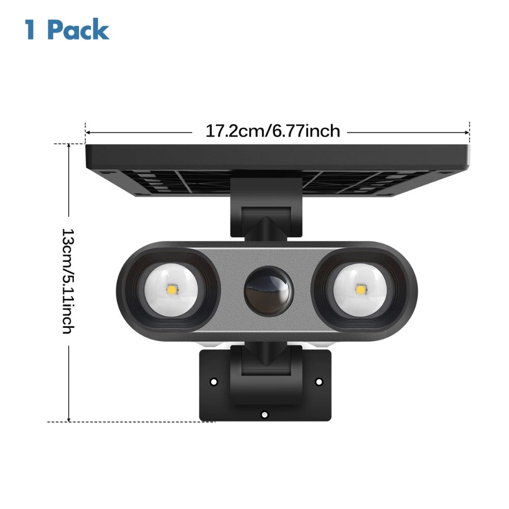 IP65 Waterproof Solar Spotlight, Outdoor LED Motion Sensor Floodlight