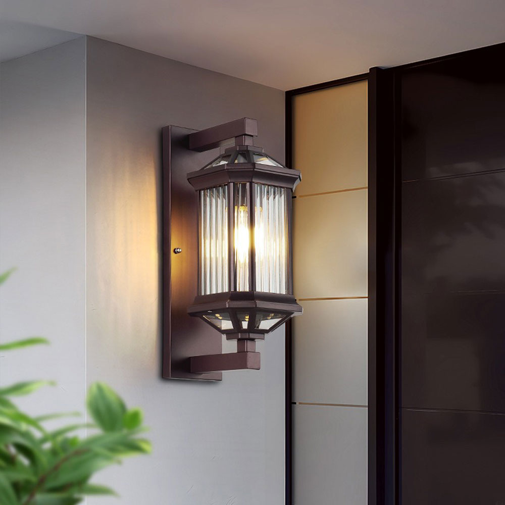 Die-cast aluminum waterproof outdoor wall lamp suitable for outdoor balconies villas courtyards and gates
