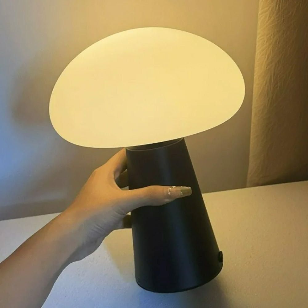 LED touch mushroom table lamp, bedroom bedside retro decorative ambient light