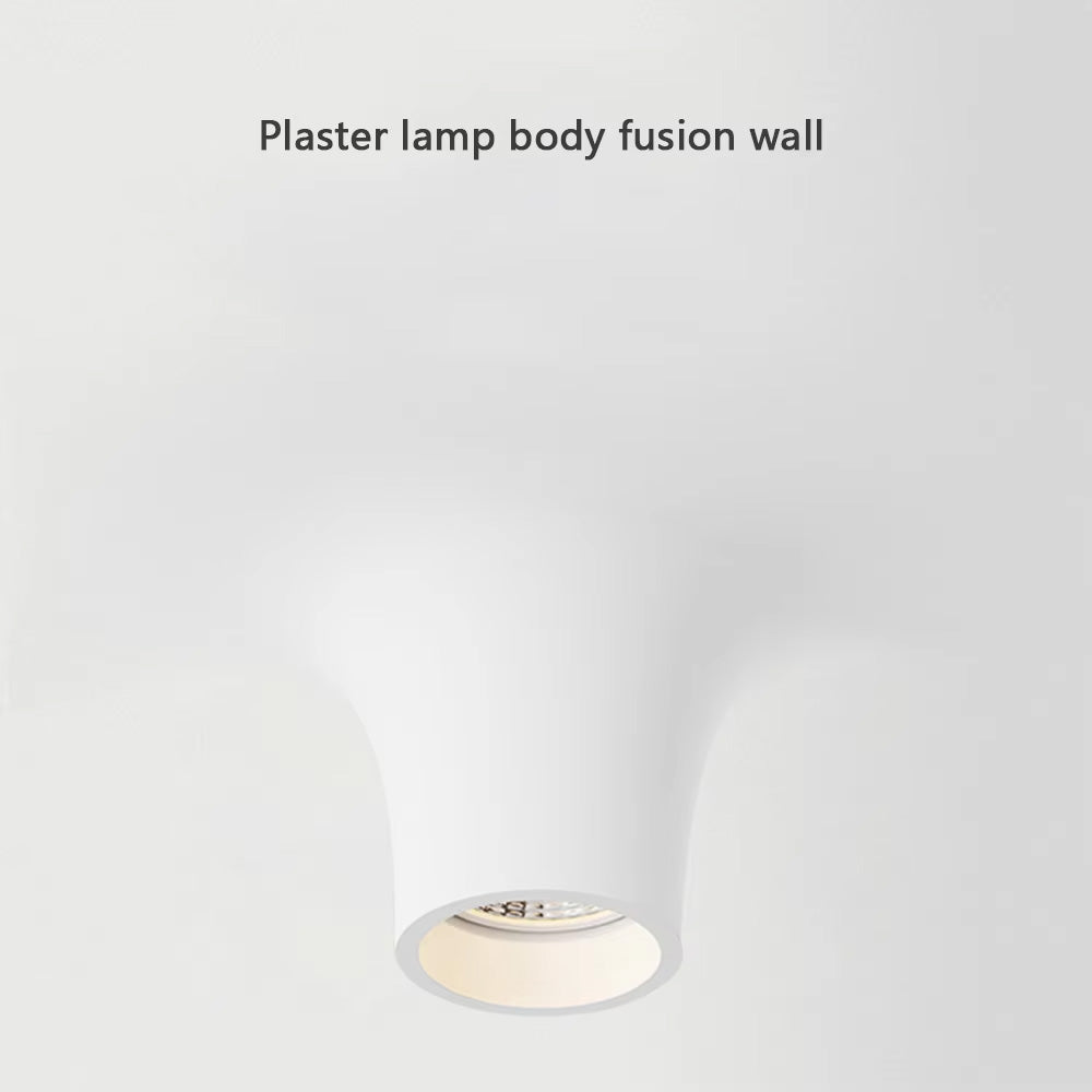 Recessed Intelligent Remote Control Downlight, Creative Water Drop Decorative Gypsum Lamp for Living Room
