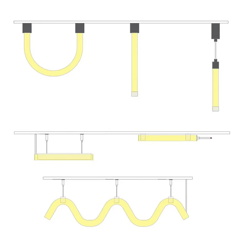 LED Silicone Light Strip, 360° Illumination Flexible Low Voltage Neon Landscape Silicone Tubes