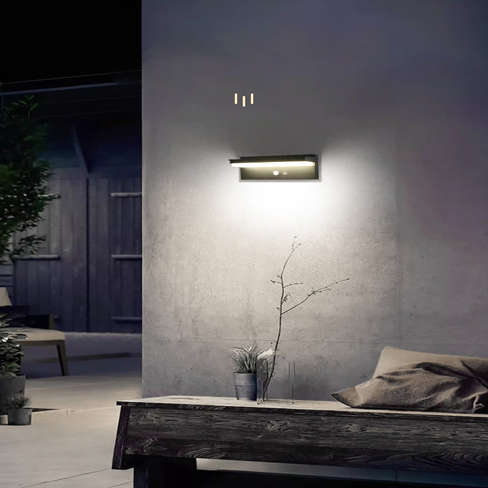 Solar wall light, outdoor patio body sensor waterproof night light