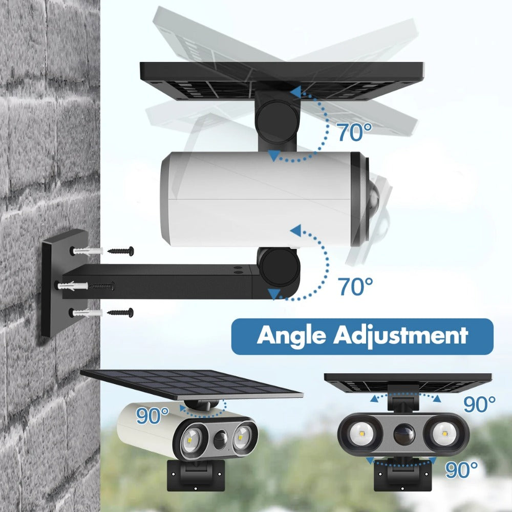 IP65 Waterproof Solar Spotlight, Outdoor LED Motion Sensor Floodlight