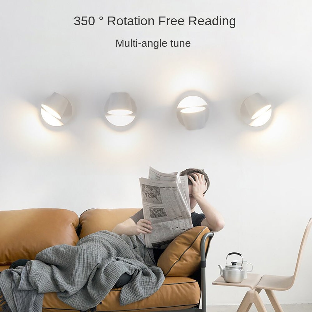 Adjustable Angle LED bedroom wall lamp, living room back wall decorative light