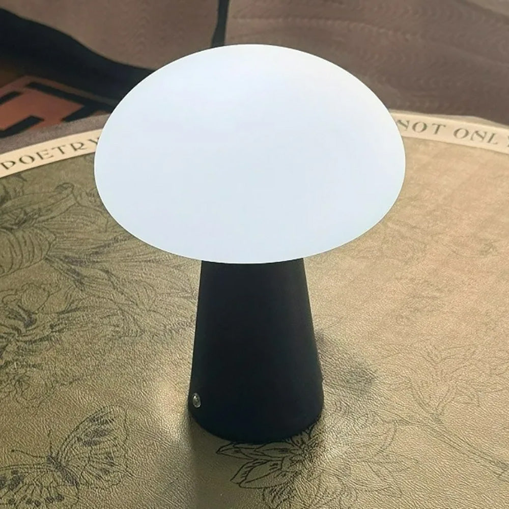 LED touch mushroom table lamp, bedroom bedside retro decorative ambient light