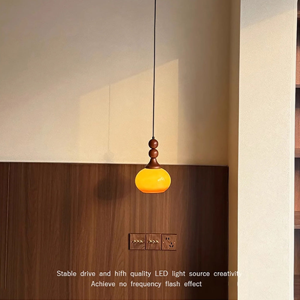 Bedside Gourd Chandelier, Liftable Bedroom Lighting Chandelier