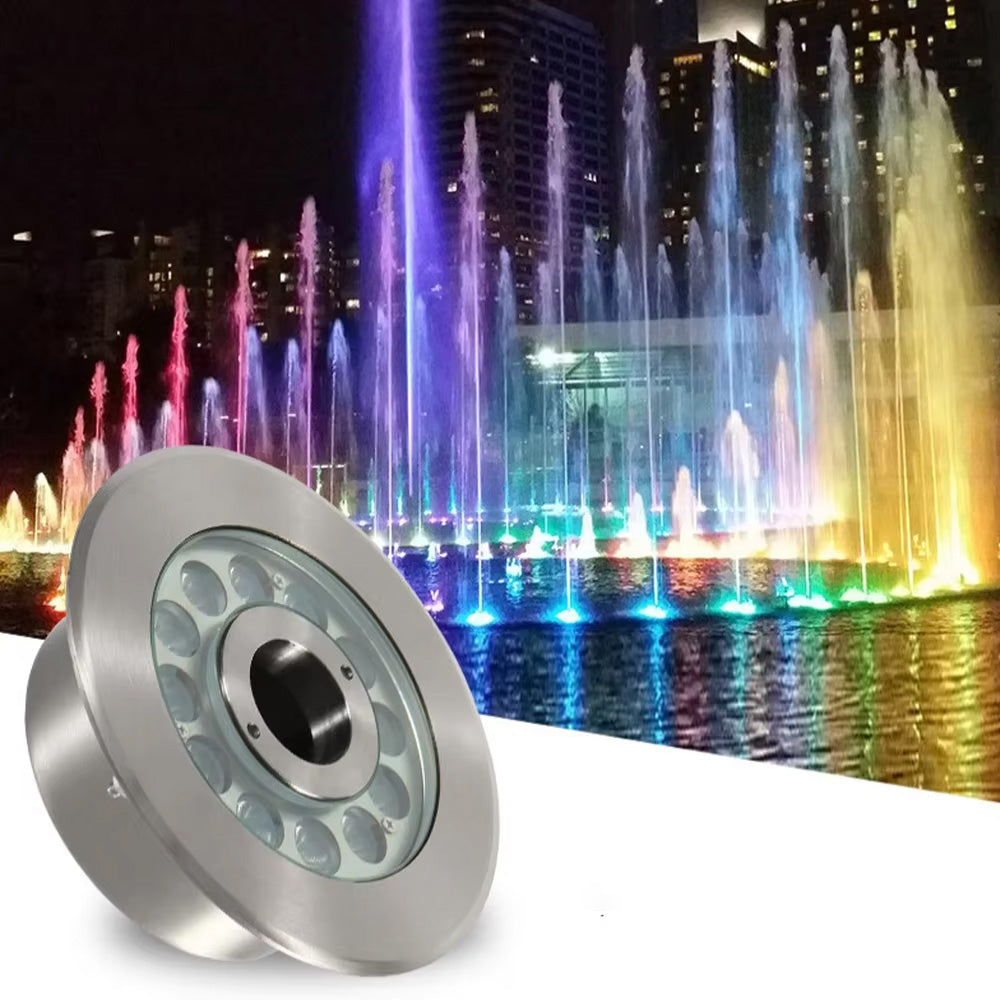 IP68 Outdoor Fountain Light, Underwater Waterproof Colorful Pool Light