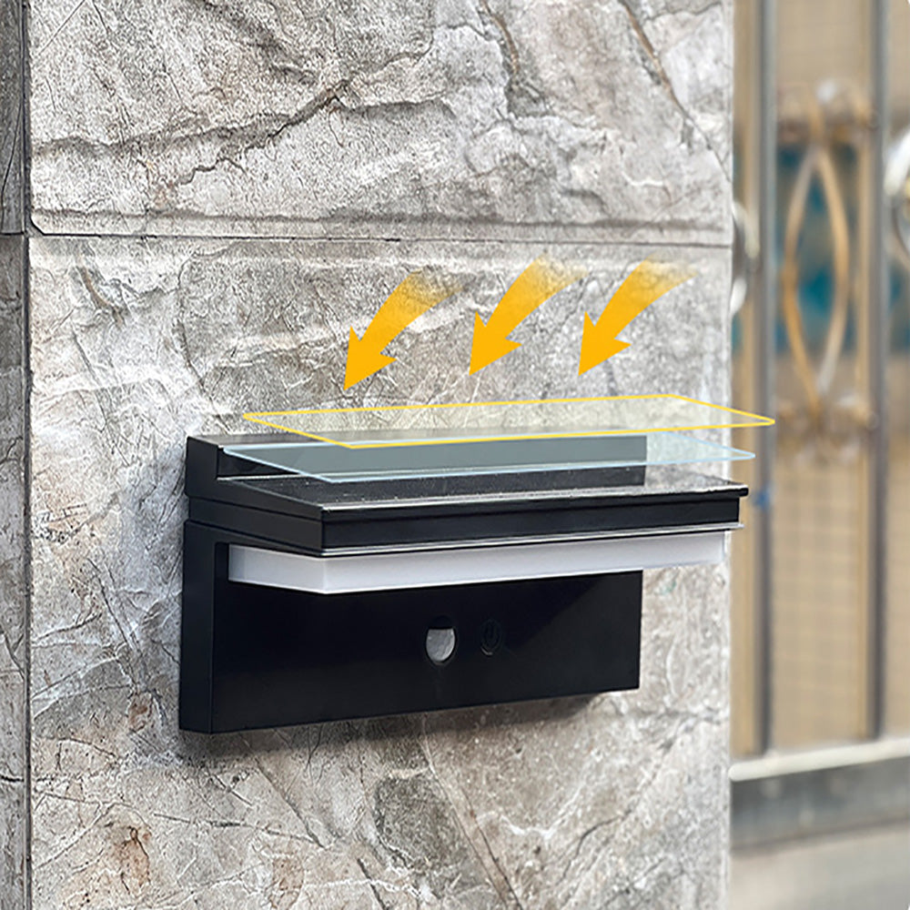Solar wall light, outdoor patio body sensor waterproof night light