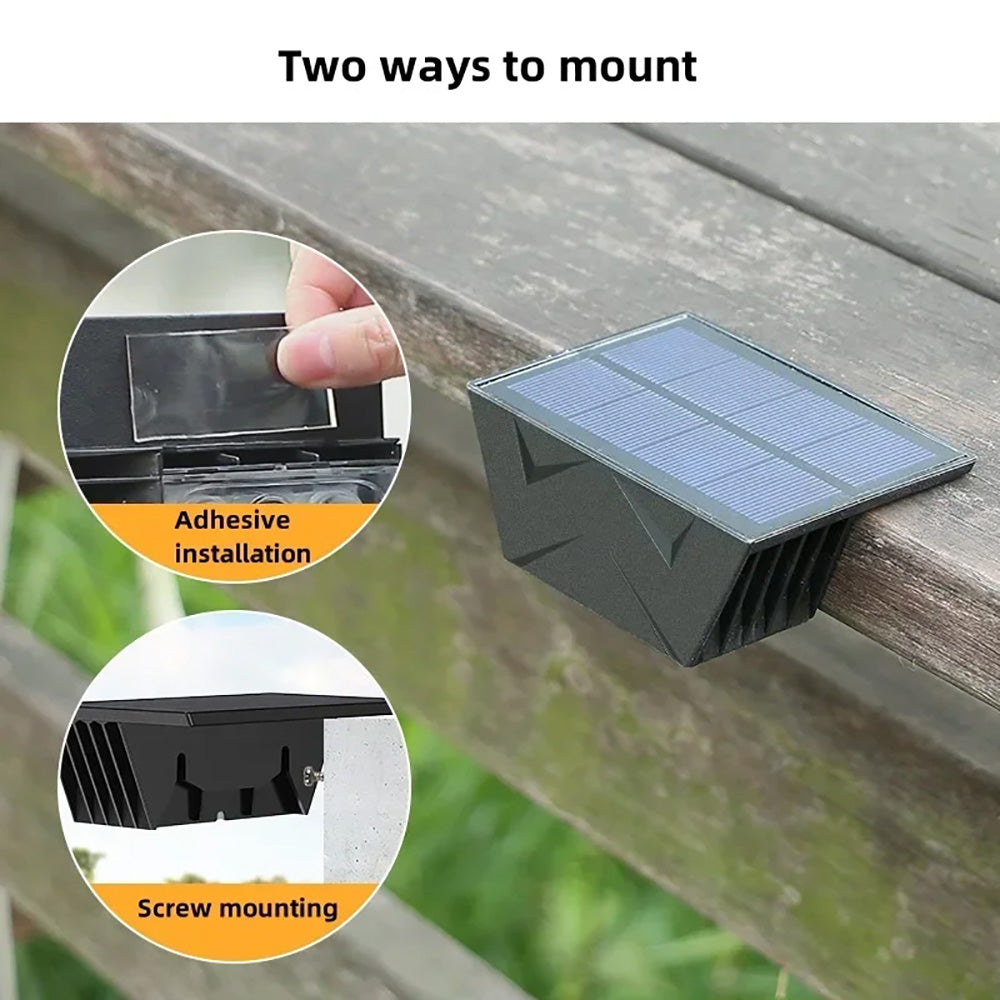 LED Solar Wall Light, Outdoor Waterproof Garden Park Fence Decorative Lighting