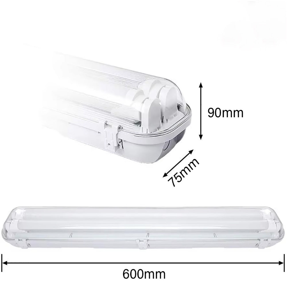 LED Tri-proof Light Double Tube Fully Sealed Workshop Light.