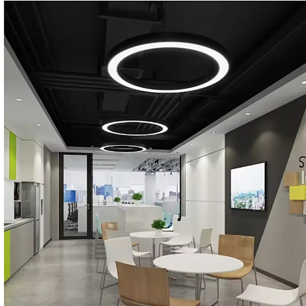 LED simple living room round pendant light for office bedroom mall decoration Lighting