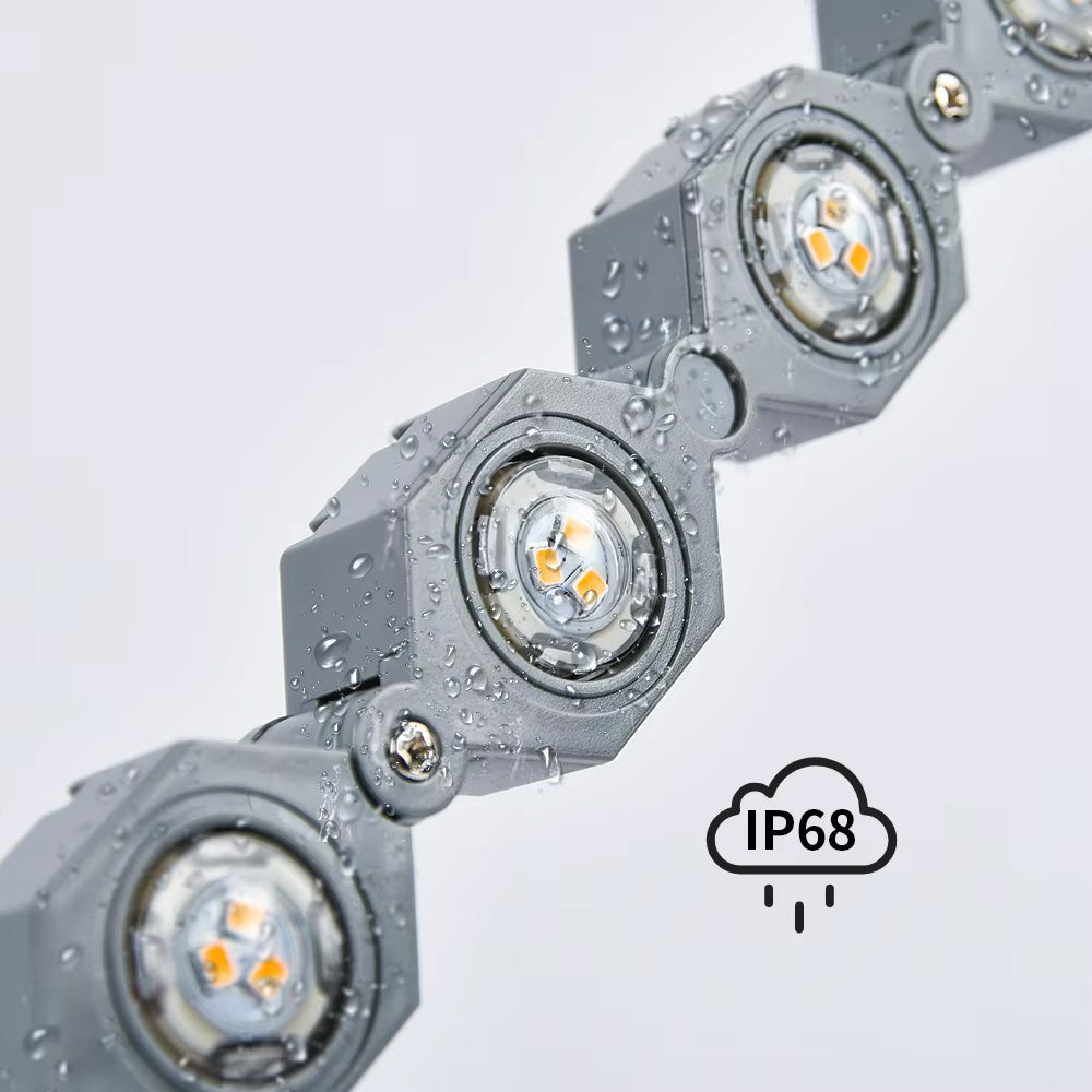 LED Outdoor Wall Washer Lights, Outdoor Waterproof Collapsible Chain Tree Hugger Lights