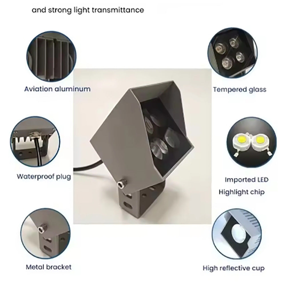 Outdoor Waterproof Wall Washer Light,Park Lawn Light Exterior Wall Projection Spotlights