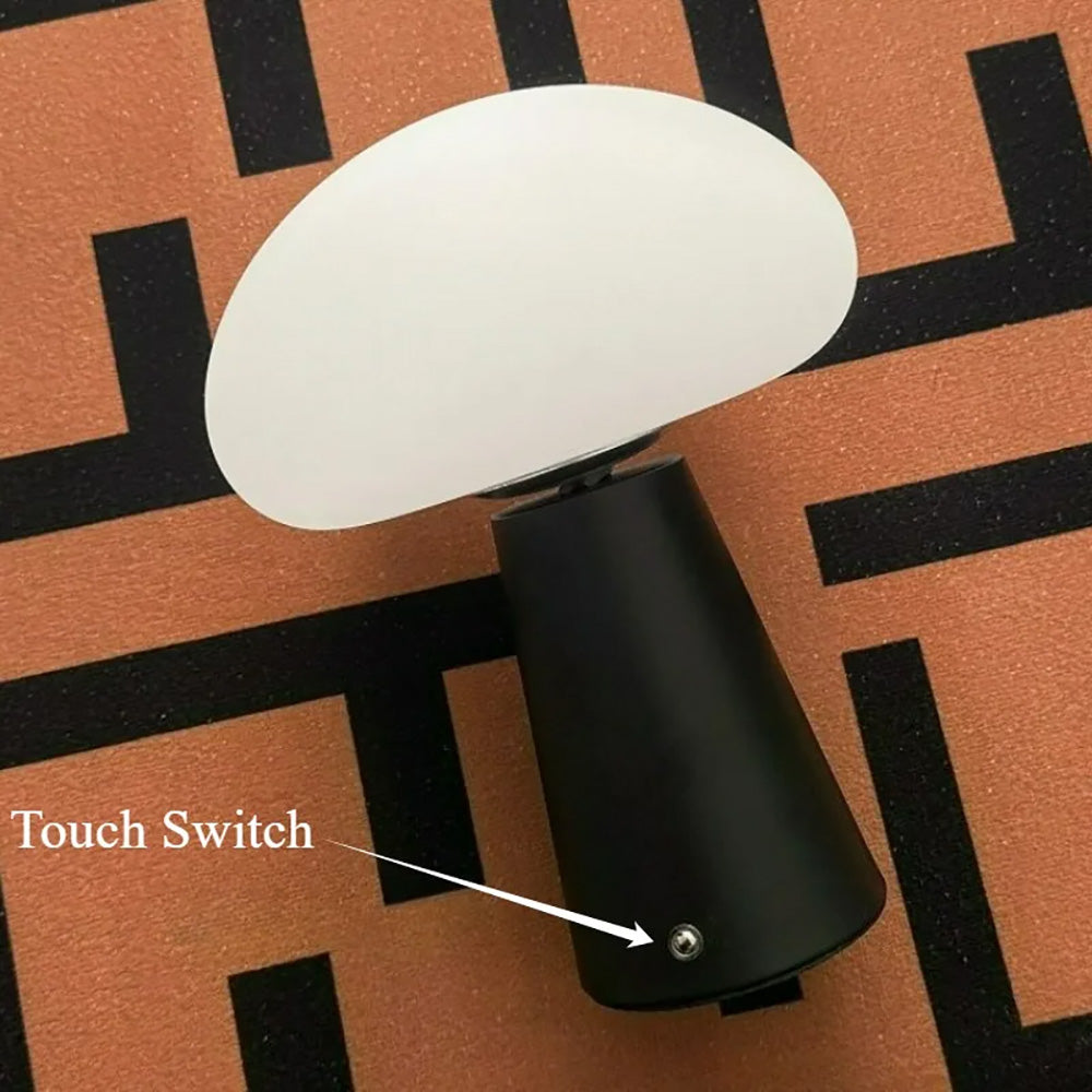 LED touch mushroom table lamp, bedroom bedside retro decorative ambient light