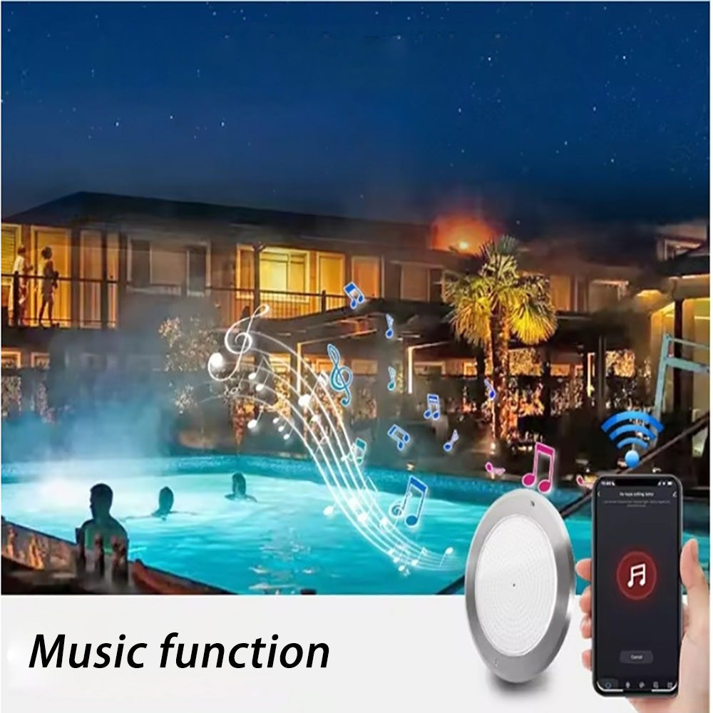 IP68 Waterproof Underwater Light,Smart Wall-Mounted Pool Light
