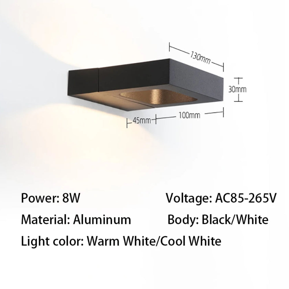 LED Living Room Wall Sconce, 12W Bedroom Bedside Decorative Lighting