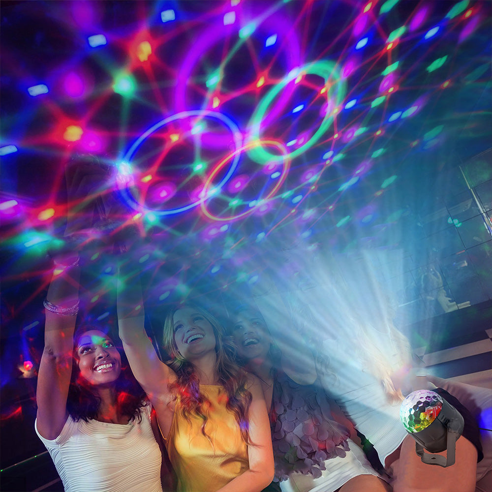 LED Remote Stage Lights, RGB Party Rotating Projection Lights