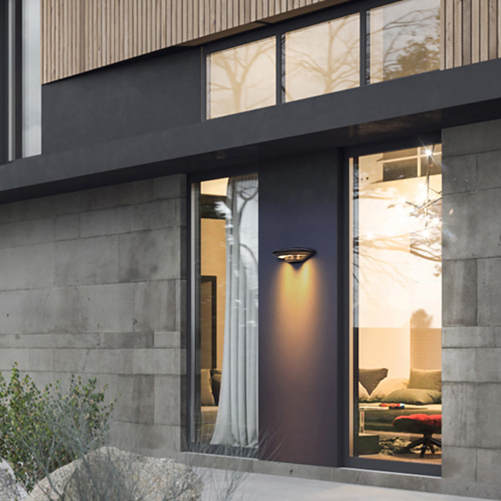 Fan shaped outdoor wall light, courtyard LED creative waterproof exterior wall light