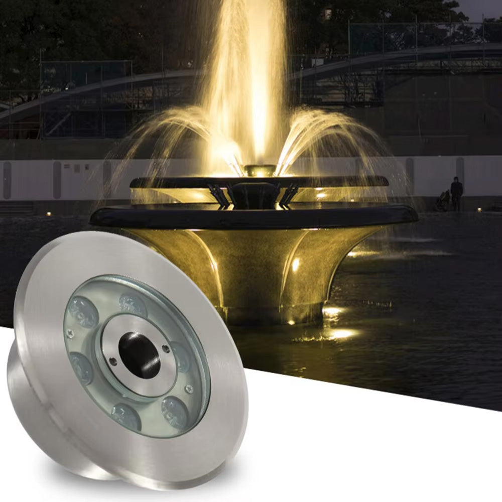 IP68 Outdoor Fountain Light, Underwater Waterproof Colorful Pool Light