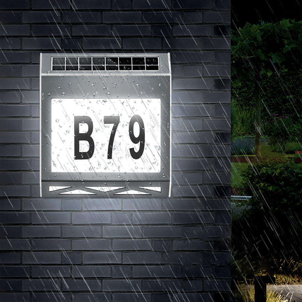 Solar Digital Door Light, Indoor Intelligent Light Sensitive Solar Wall Light