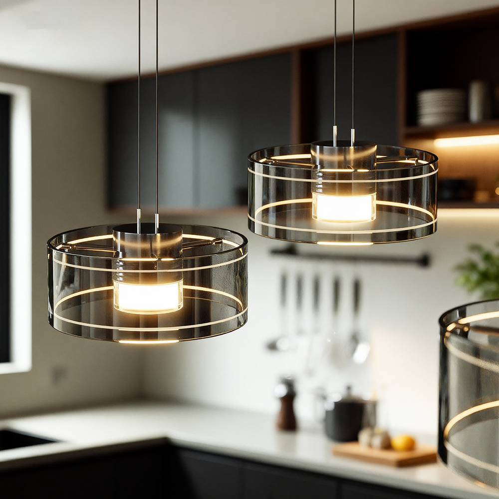 Dining Room Pendant Light, Minimalist Adjustable Bar Light.