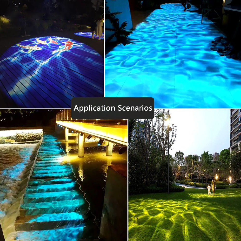 3D Dynamic Projection Lamp Water Wave Projection Atmospheric Lamp.