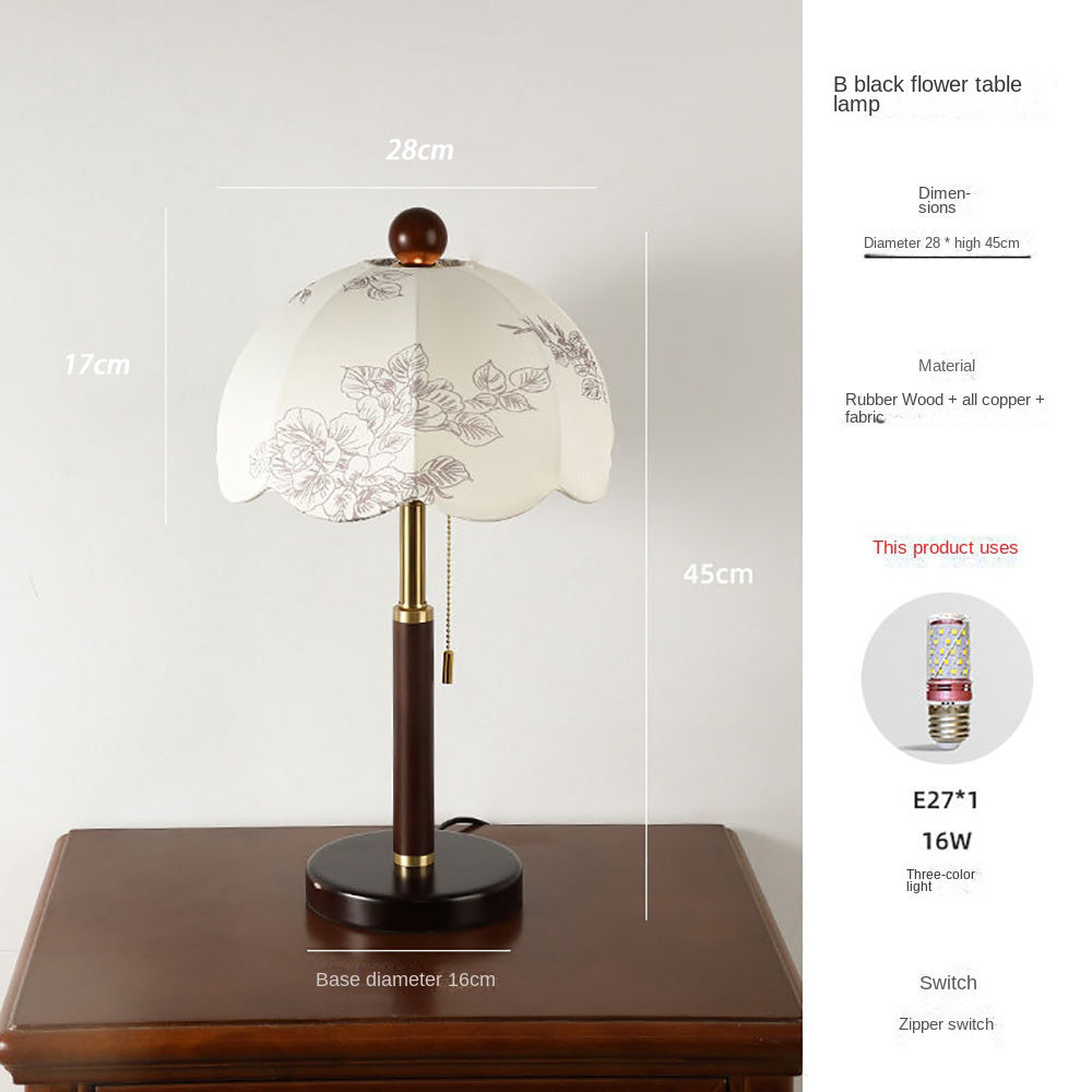 LED American Retro Table Lamp, Wabi-sabi Style B&B Atmosphere Sense Of Decorative Lamps