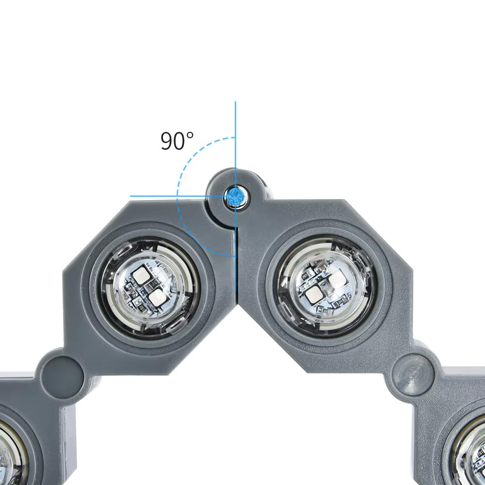 LED Outdoor Wall Washer Lights, Outdoor Waterproof Collapsible Chain Tree Hugger Lights