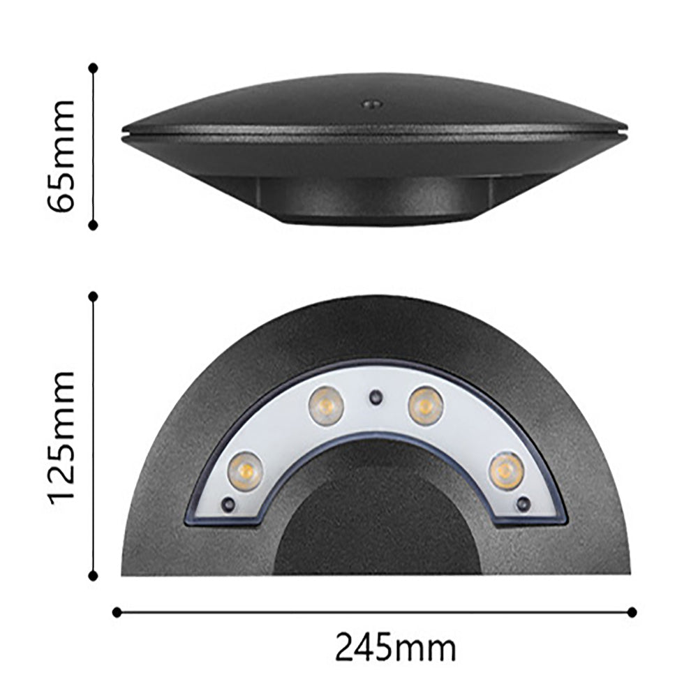 Fan shaped outdoor wall light, courtyard LED creative waterproof exterior wall light