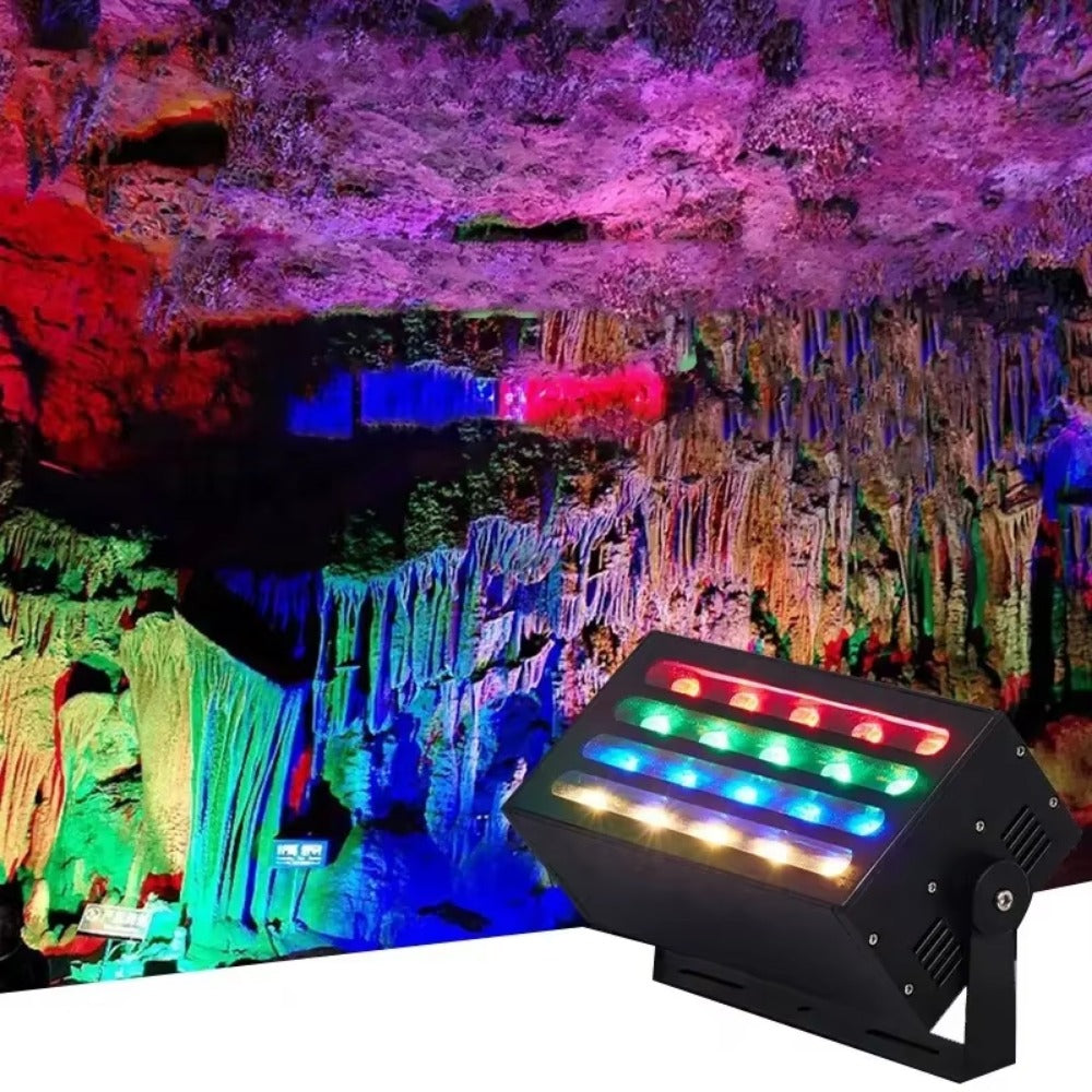 RGB Outdoor Color-adjustable Tree Lights, LED Garden Waterproof Spotlights